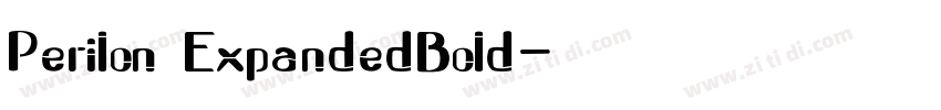Perilon ExpandedBold字体转换 Perilon ExpandedBold字体转换